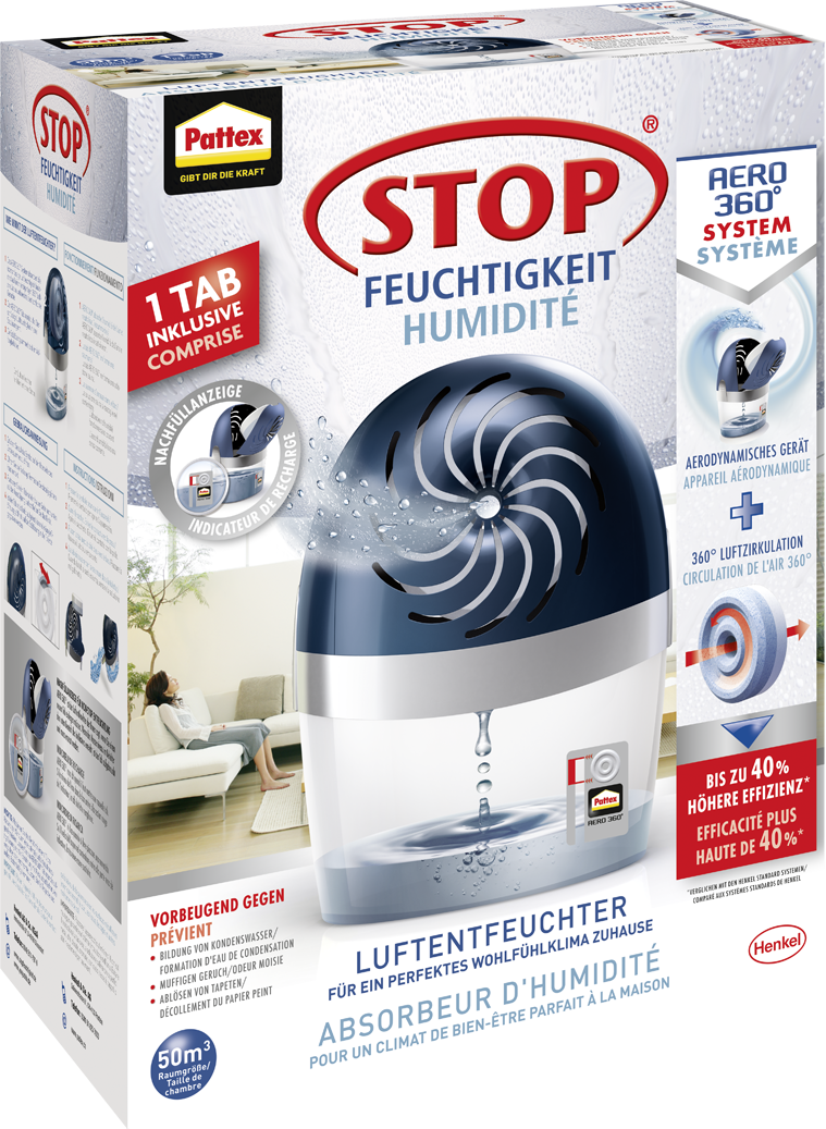 GERÄT Pattex Luftentfeuchter AERO 360° m.450g Tap