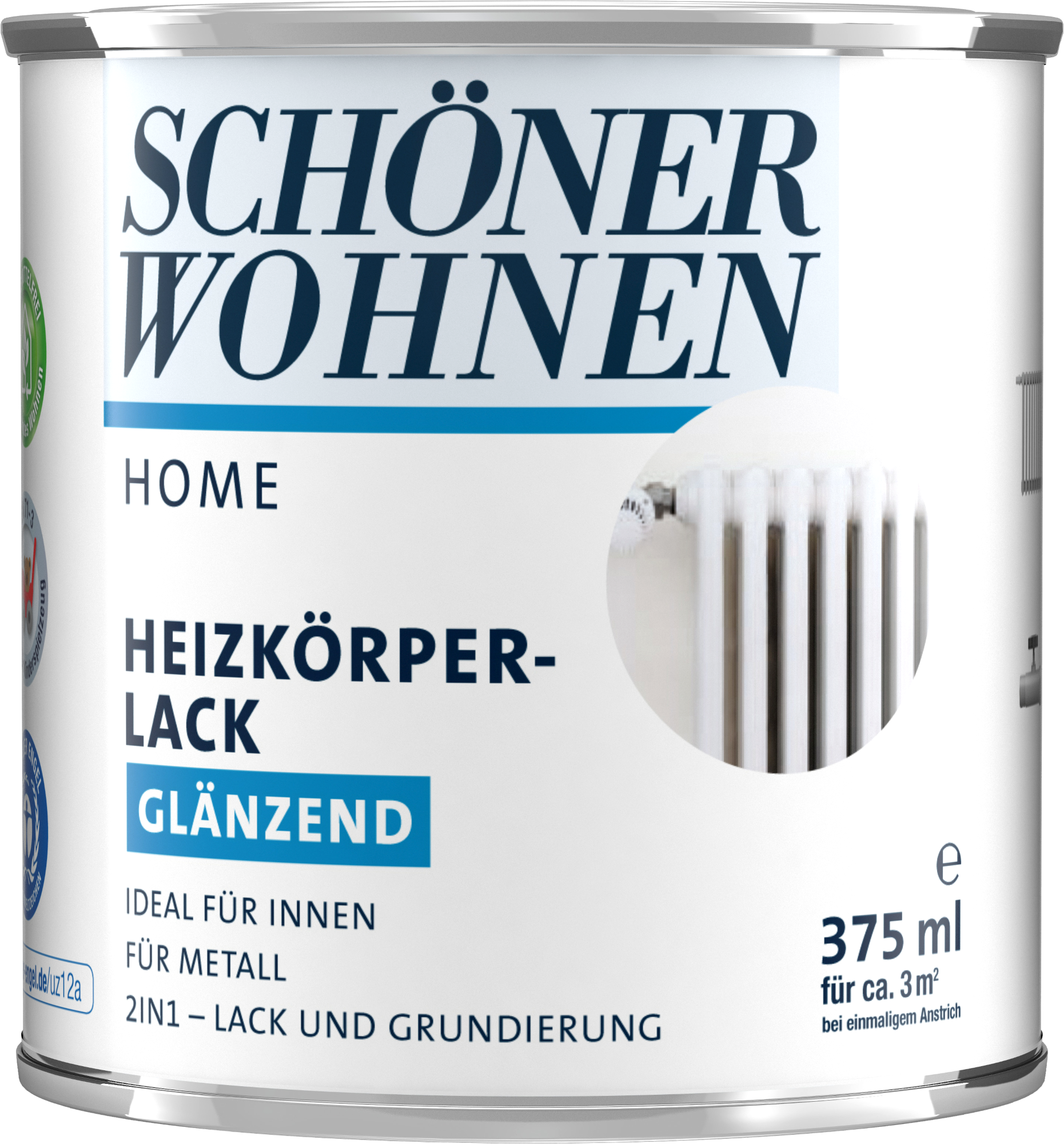 375ml Schöner Wohnen Home Heizkörperlack glänzend weiss