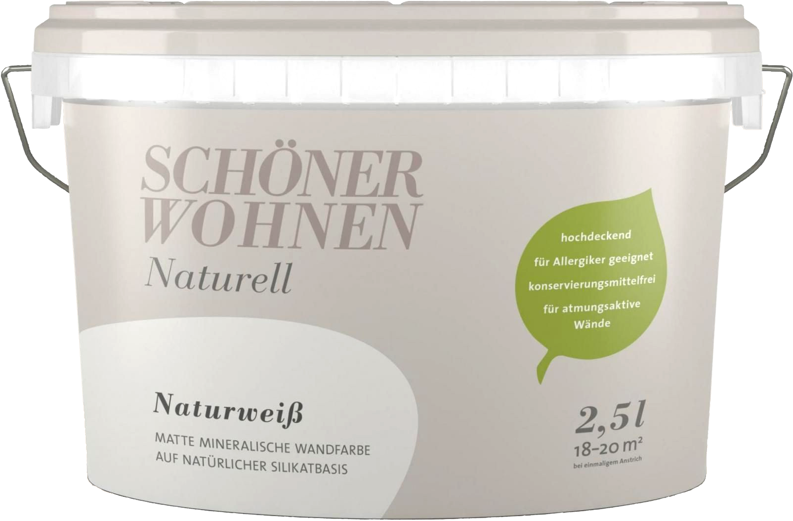 2,5L Schöner Wohnen Naturell Wandfarbe matt, Naturweiß