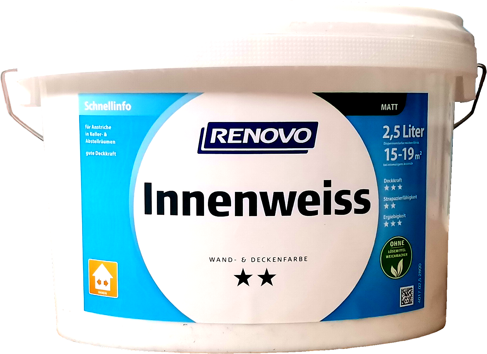 2,5 Liter Renovo Innenweiss matt