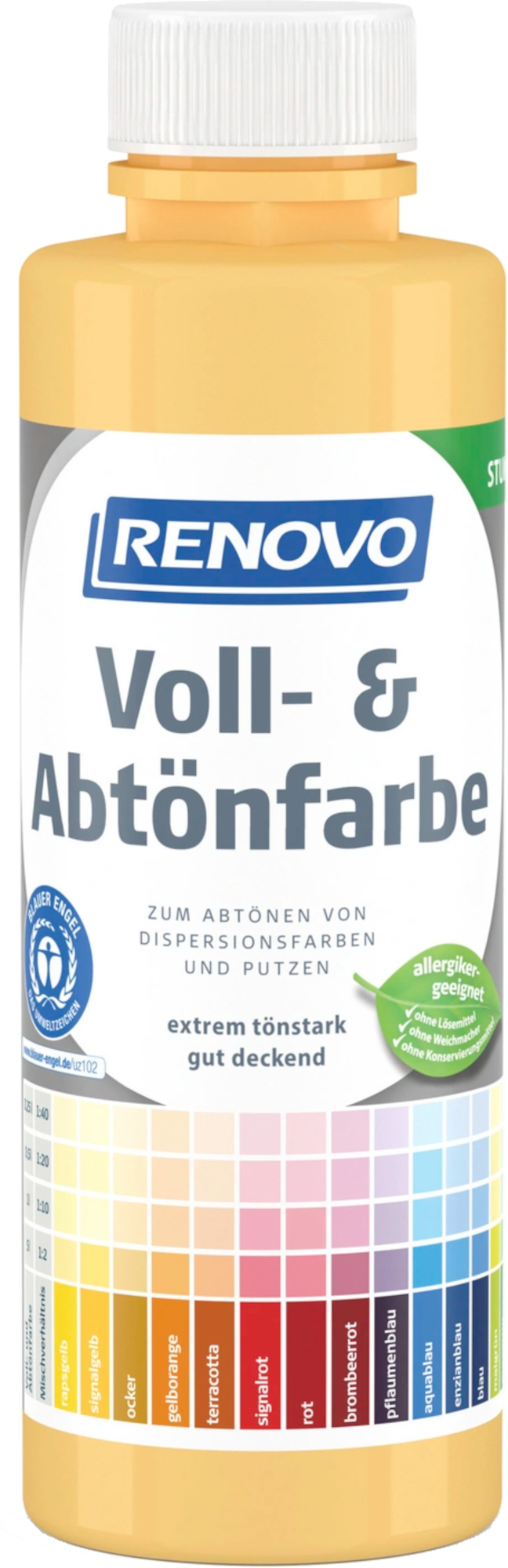 500ml Renovo Volltonfarbe signalgelb