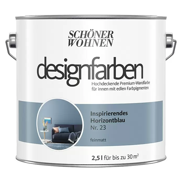 2,5L Schöner Wohnen Designfarbe Inspirierendes Horizontblau 22