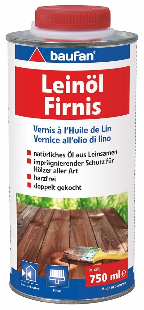 750ml Leinölfirnis harzfrei Versiegelung Holzschutz