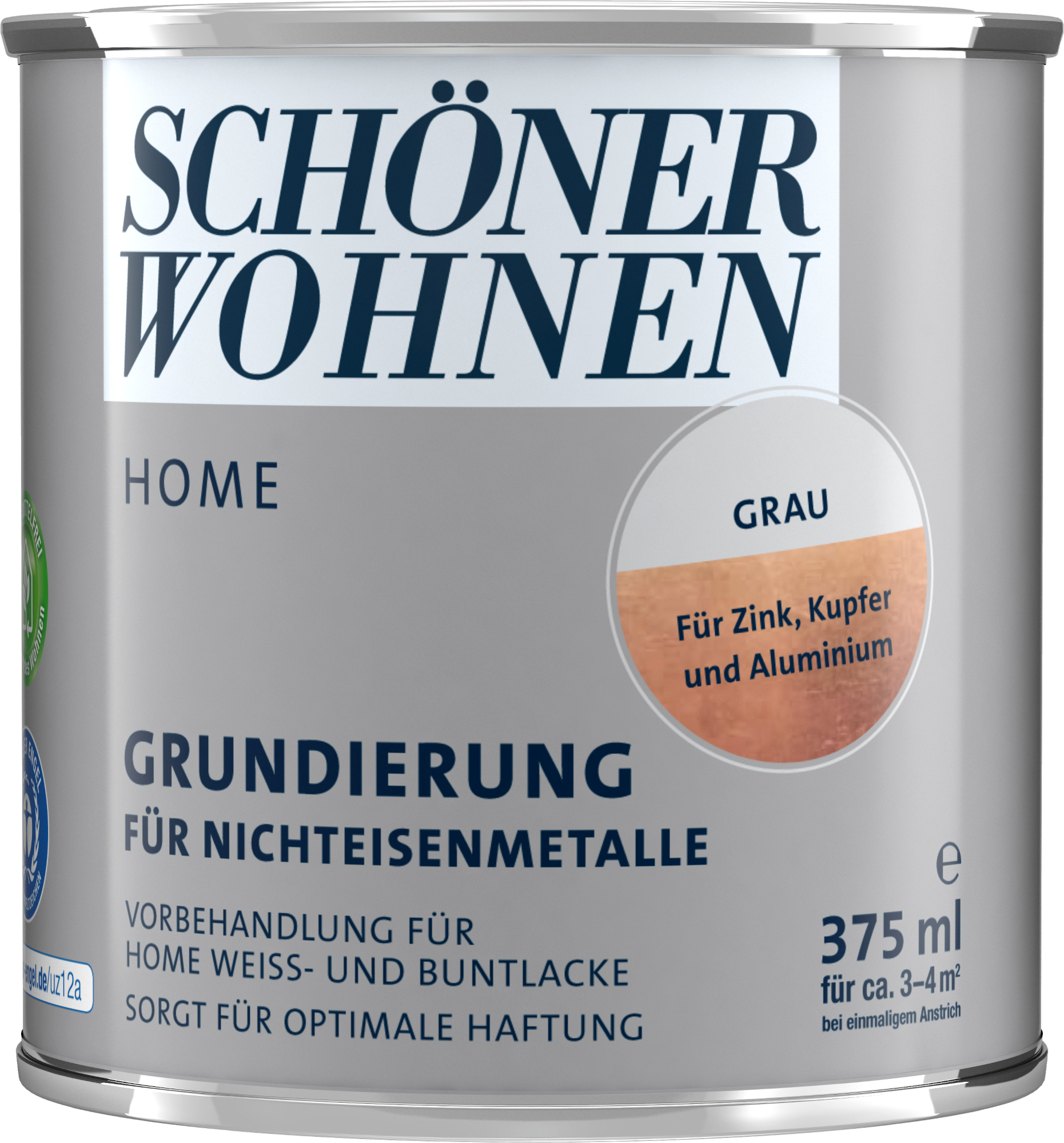 375ml Schöner Wohnen Home Grundierung für Nichteisenmetalle grau