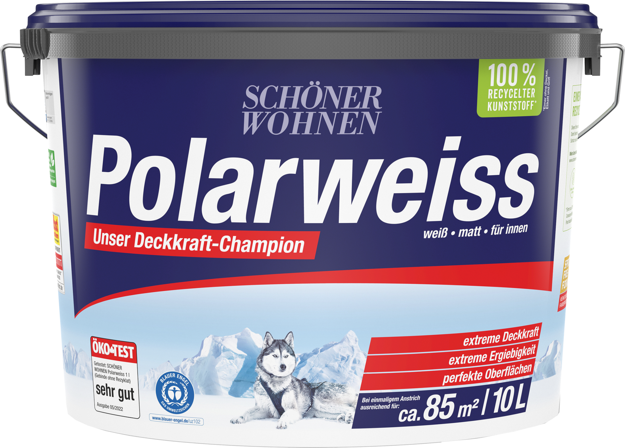 10L Polarweiß Scheuerbeständig, weiß