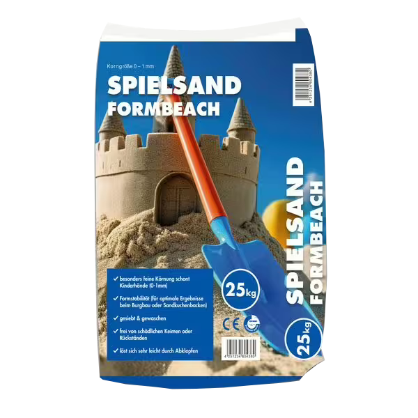 25kg Spielsand Formbeach 0-1mm