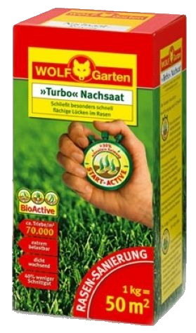 1kg Wolf-Garten LR 50 Turbo Nachsaatrasen