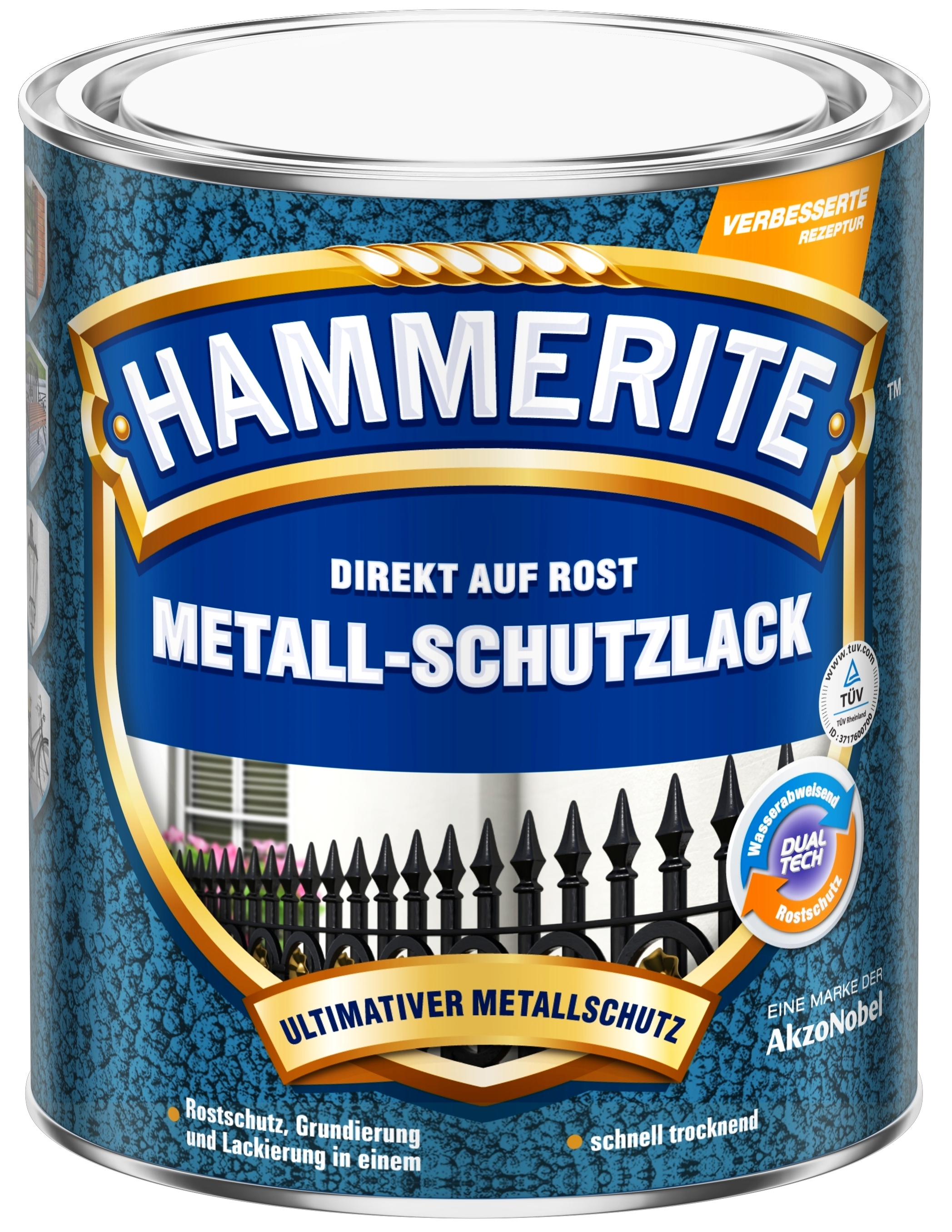 2,5 Liter Hammerite Msl Hammerschlag dunkelgrün