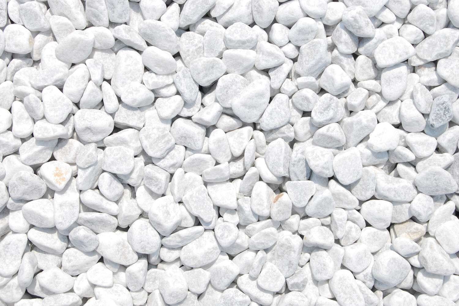 25Kg SCHERF-Marmorzierkiesel Carrara-Weiss 16-25mm