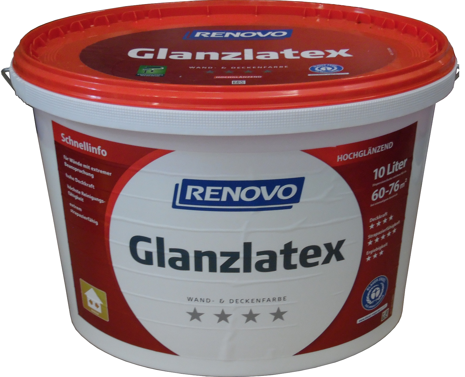 10L Renovo Glanzlatex Weiß hochglänzend