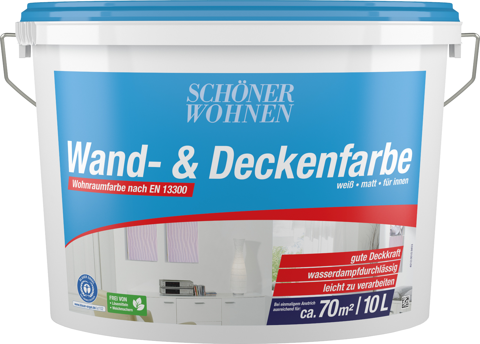 10L Schöner Wohnen Wand- und Deckenfarbe weiß
