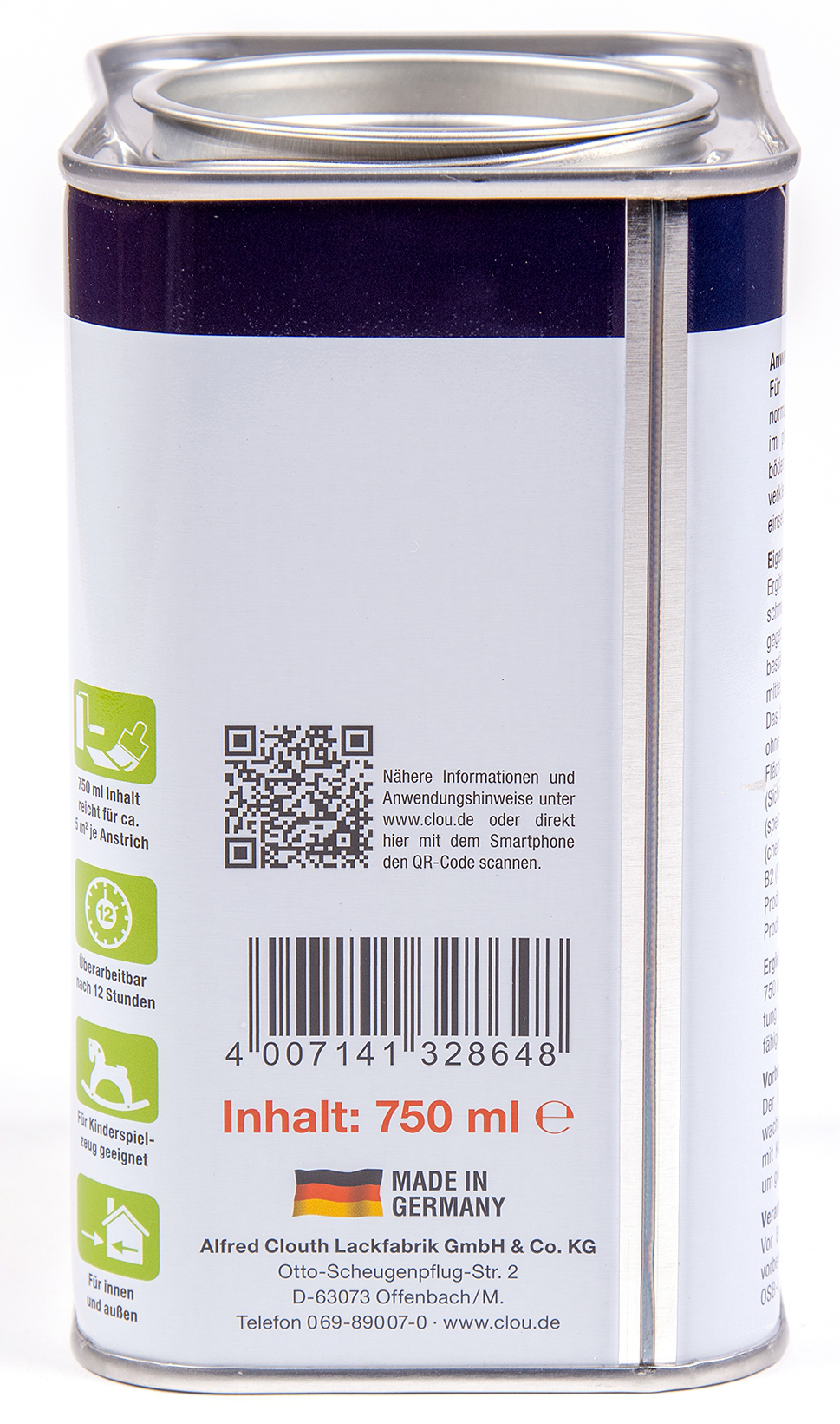 750ml Clou OSB-Lack farblos seidenglänzend