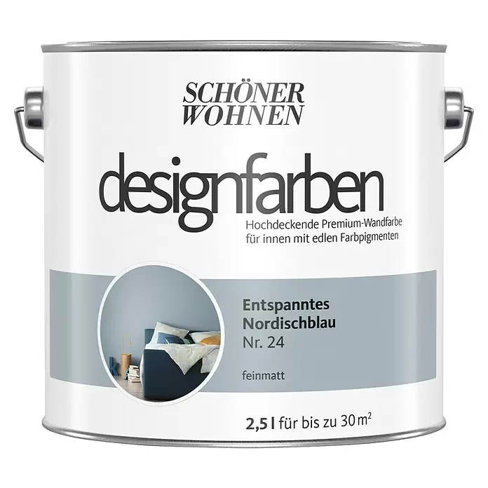2,5L Schöner Wohnen Designfarbe Entspanntes Nordischblau 23
