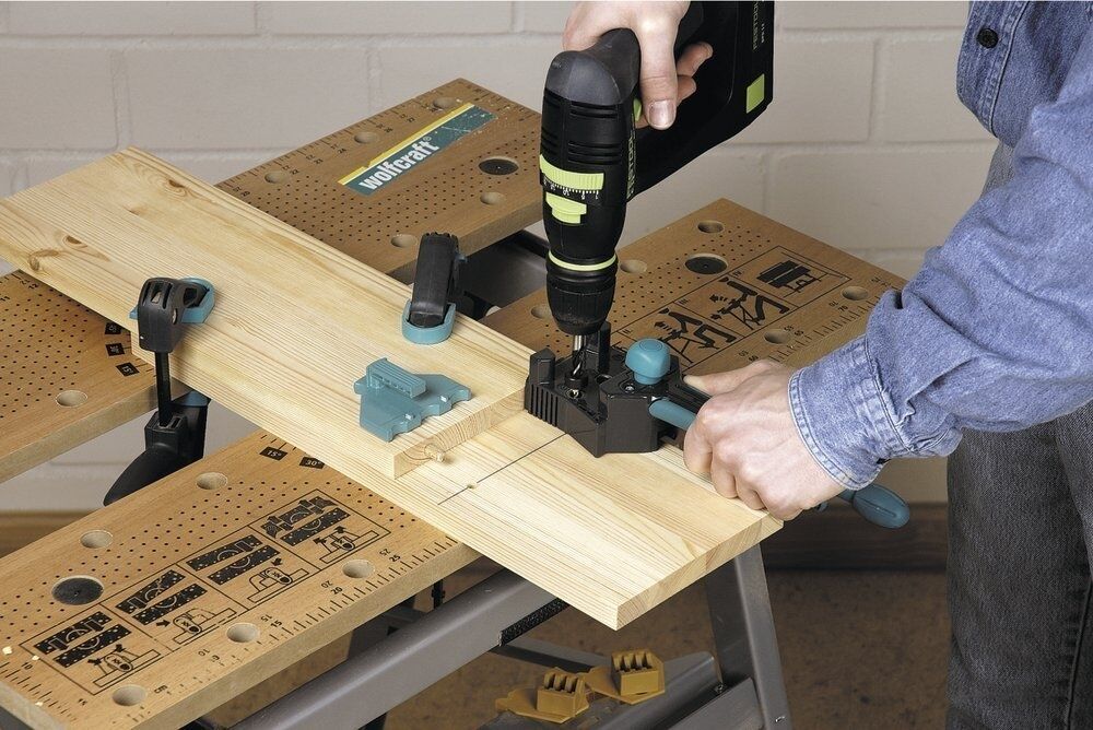 wolfcraft Meisterdübler Universal-Dübelhilfe