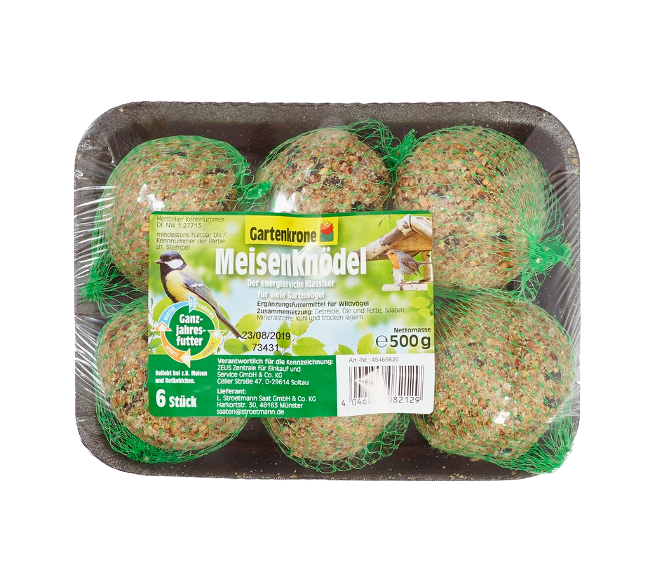 500g Gartenkrone Meisenknödel mit Netz