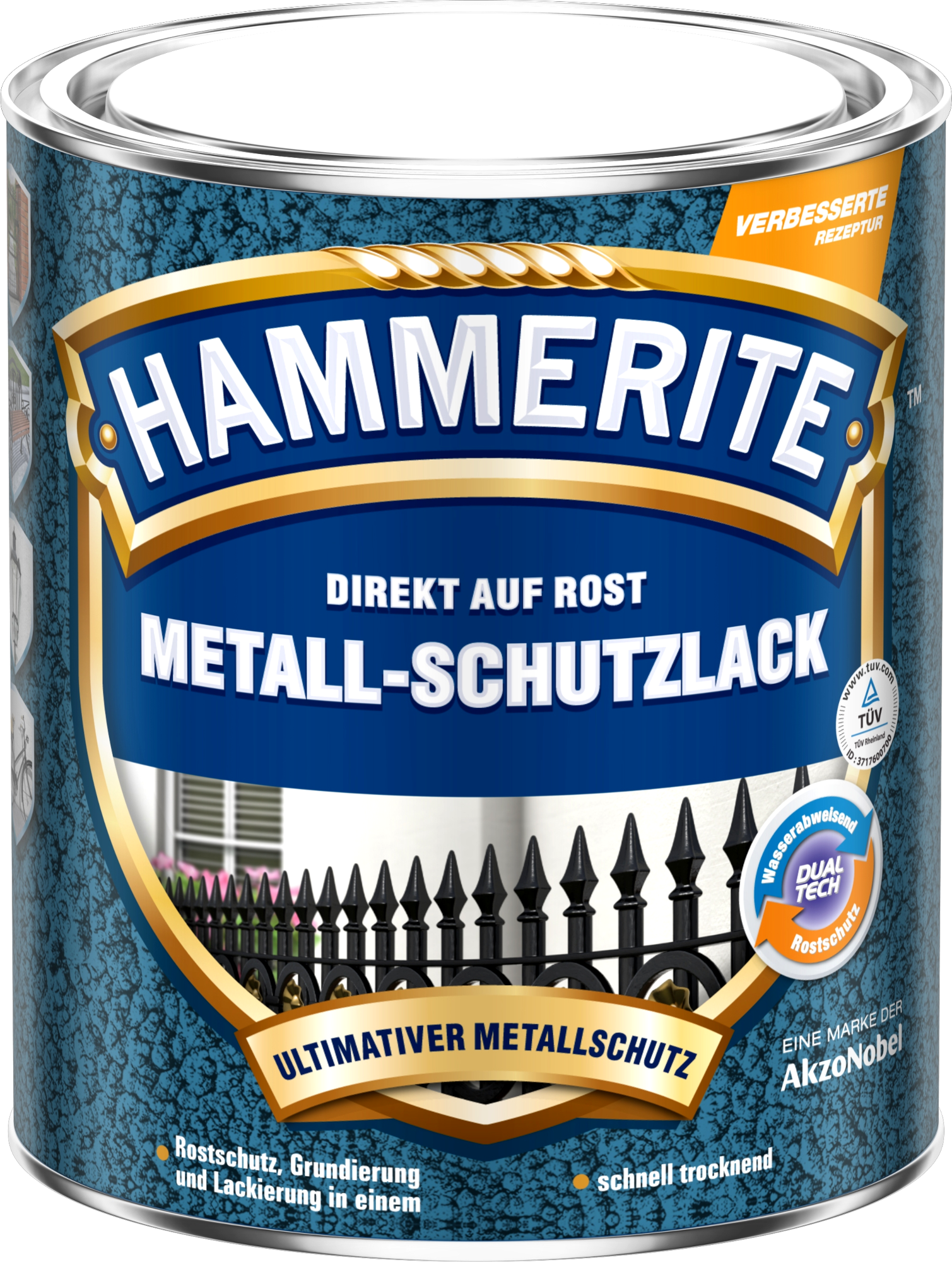750ml Hammerite Struktur-Effekt schwarz