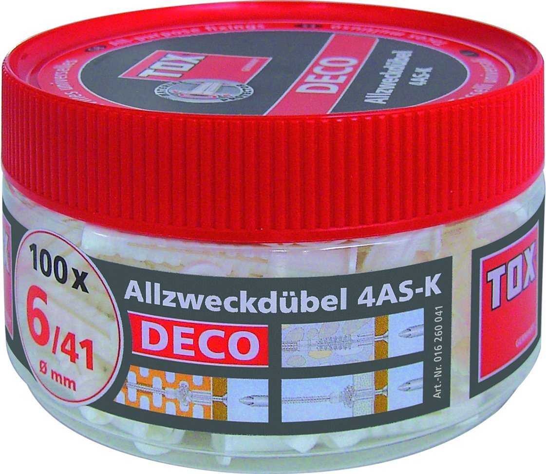 Allzweckdübel Deco 4 AS K 6/41 (190 Stück)
