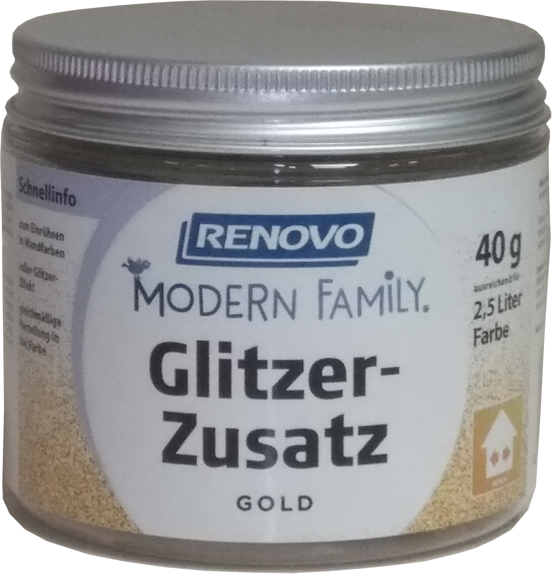 40g Renovo Glitzerzusatz, Modern Family, Gold