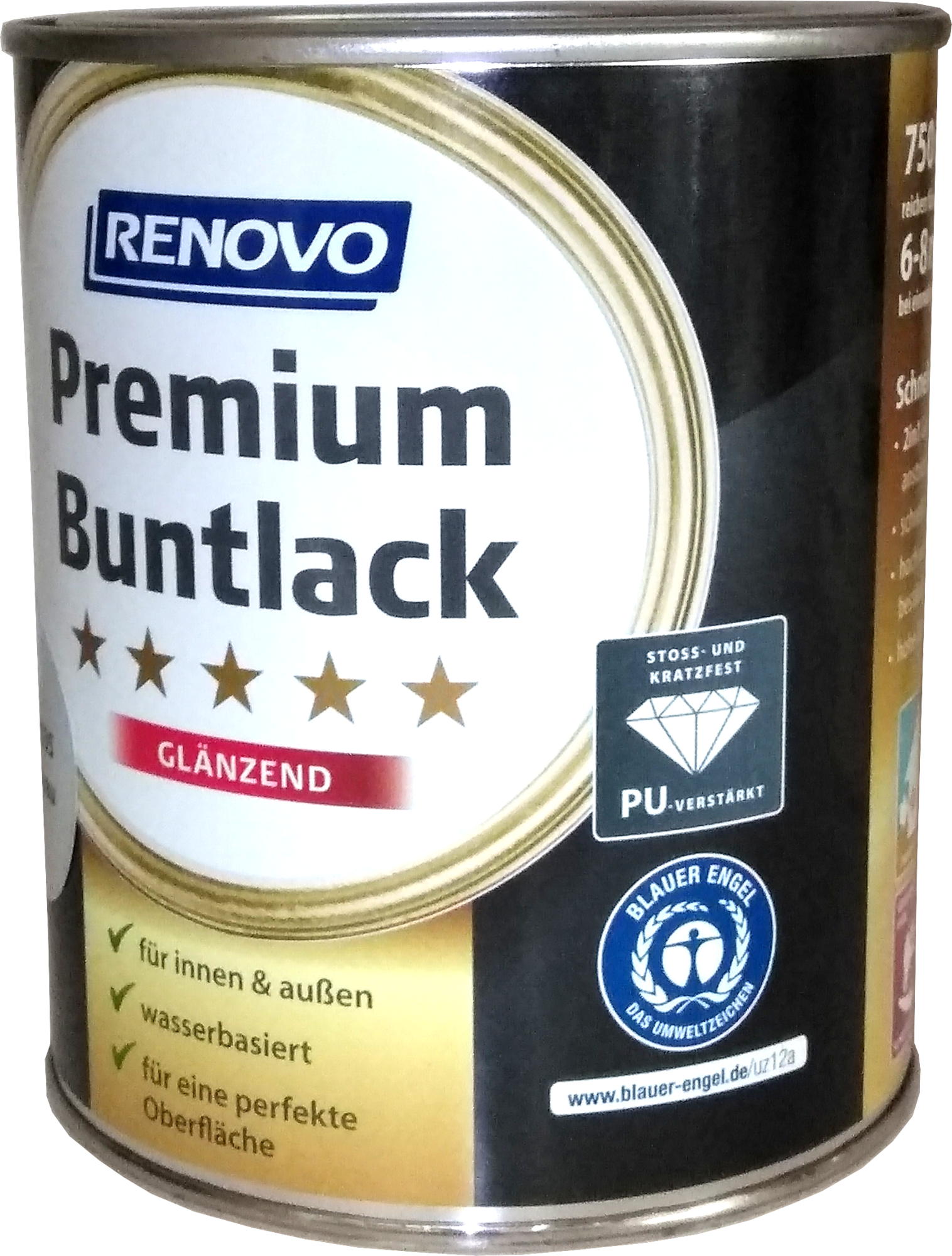 750ml Renovo Premium Buntlack glänzend RAL7016 Antrazitgrau