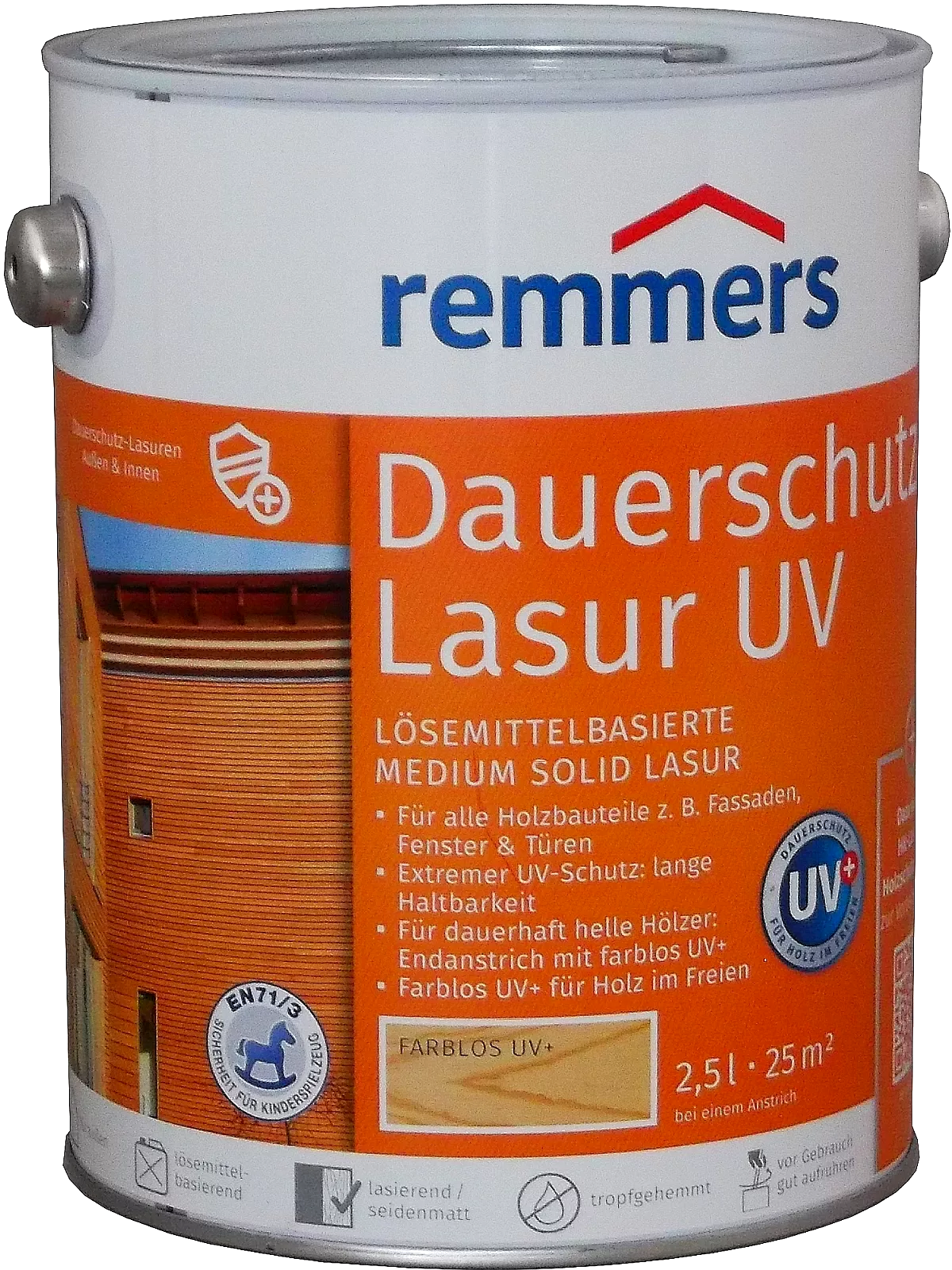 2,5L Remmers Dauerschutz-Lasur UV+ Farblos