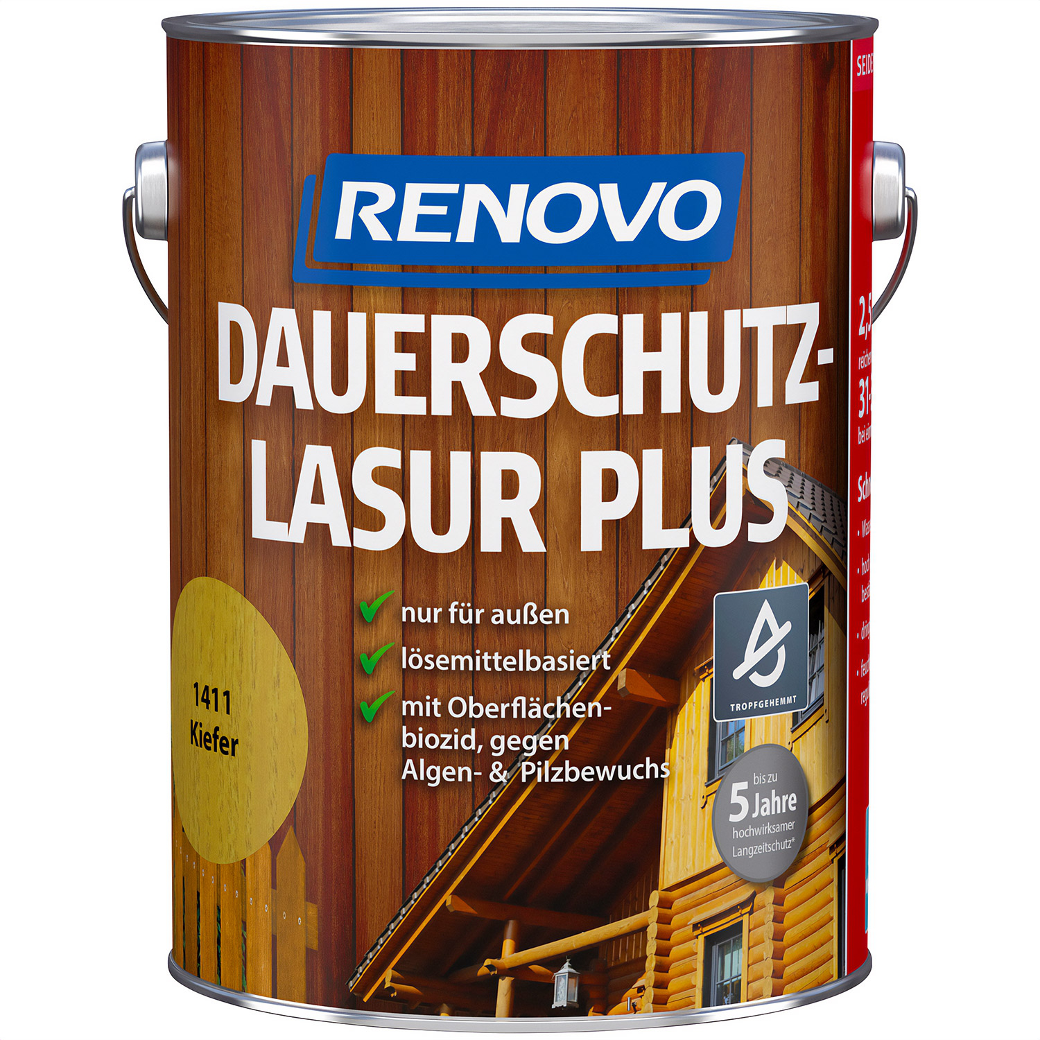 2,5L Renovo Dauerschutzlasur PLUS Nr.1411 Kiefer