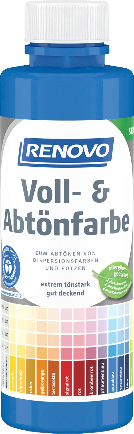 500ml Renovo Volltonfarbe aquablau