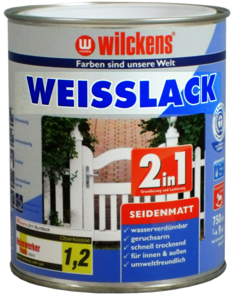 375ml WILCKENS 2in1 Weisslack seidenmatt