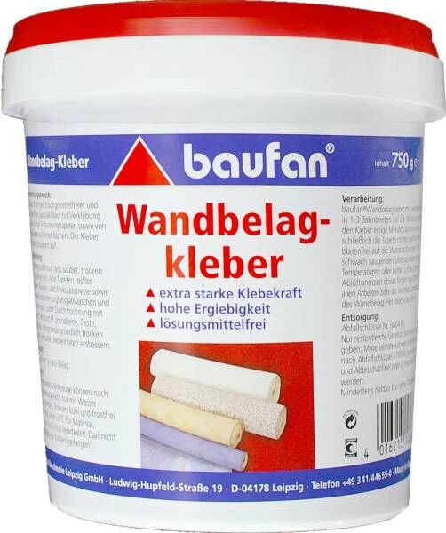 750g Wandbelag-Kleber, Vinyltapete, Textiltapete