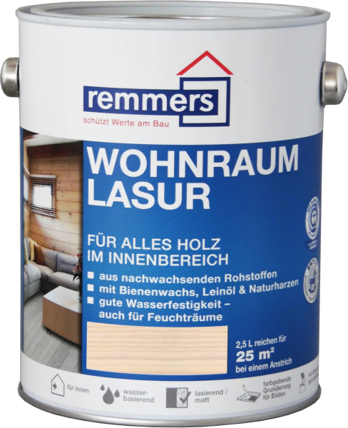 750ml Remmers Wohnraumlasur Weiss