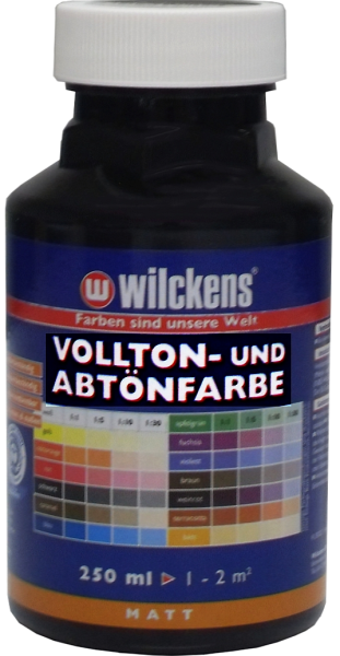 250ml WILCKENS Vollton- und Abtönfarbe schwarz