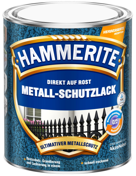 2,5 Liter Hammerite Msl Hammerschlag schwarz