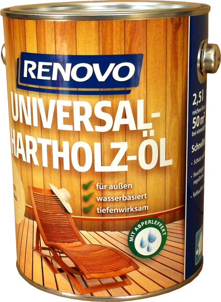 2,5L Renovo Universal-Hartholzöl Teak wasserbasis