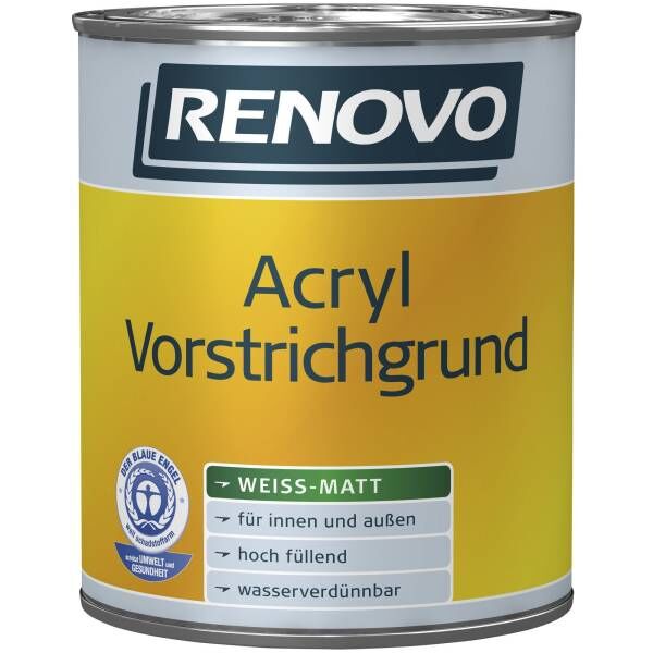 2,5L Renovo Acryl Vorstrichgrund Weiss matt
