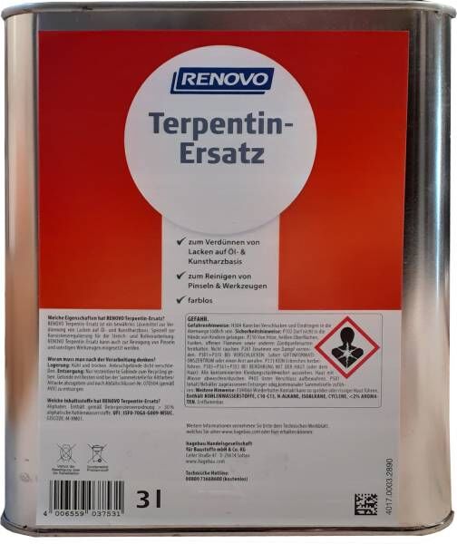 3 Liter Renovo Terpentin
