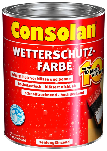 750ml Consolan Wetterschutzfarbe Schiefer (207)