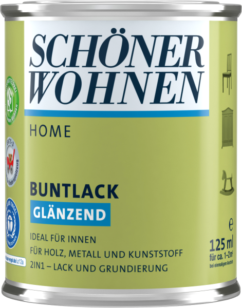 125ml Schöner Wohnen Home Buntlack glänzend, 6535 Salbeigrün