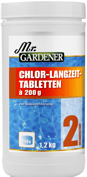 1,2 Kg Mr. Gardener Chlor Langzeit Tabletten