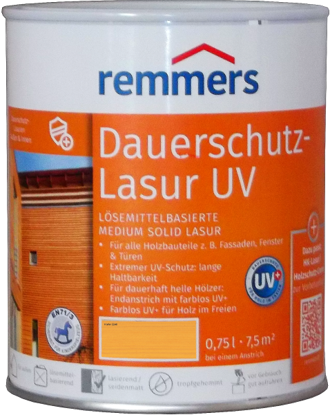 750ml Remmers Dauerschutz-Lasur UV Kiefer
