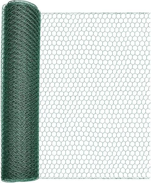 0,5x10m Windhager Sechseckgeflecht PVC grün 25x1mm
