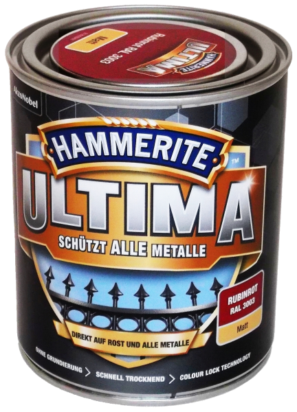 750ml Hammerite ULTIMA MSL matt Rubinrot