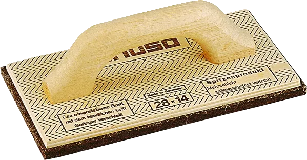 TRIUSO Mehrschicht-Holz-Reibebrett mit Filzbelag