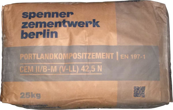 25kg Zement CEM II/B-M (V-LL) 42,5N EN 197-1