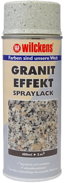 400ml Wilckens Granit Effekt Hobby-Lackspray hellgrau