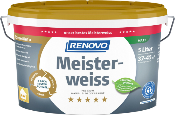 5 Liter Renovo Meisterweiss weiß